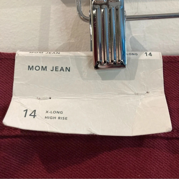 AMERICAN EAGLE  Sz 14 Extra Long 100% Cotton Mom Style Distresses Jeans NEW - Picture 7 of 16